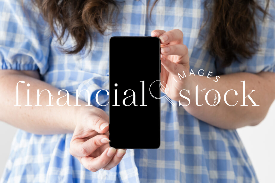 Financial Stock Images - Working from home-mobile technology.