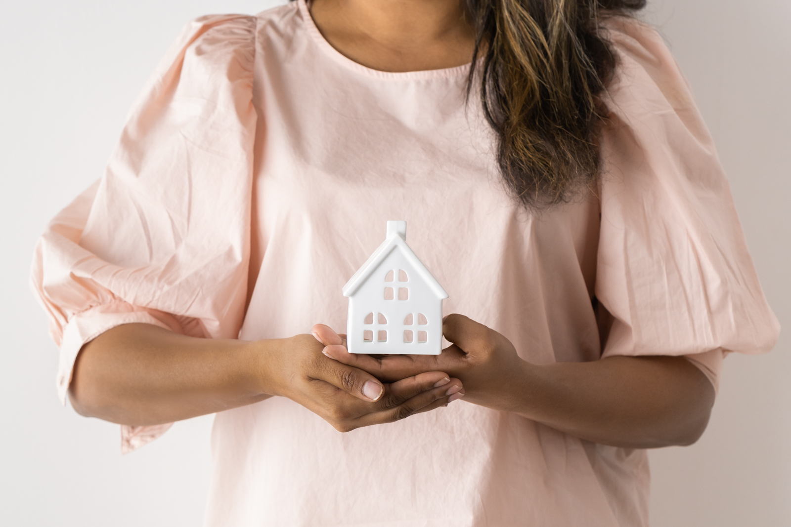 Financial Stock Images - Female entrepreneur working out her home finances.