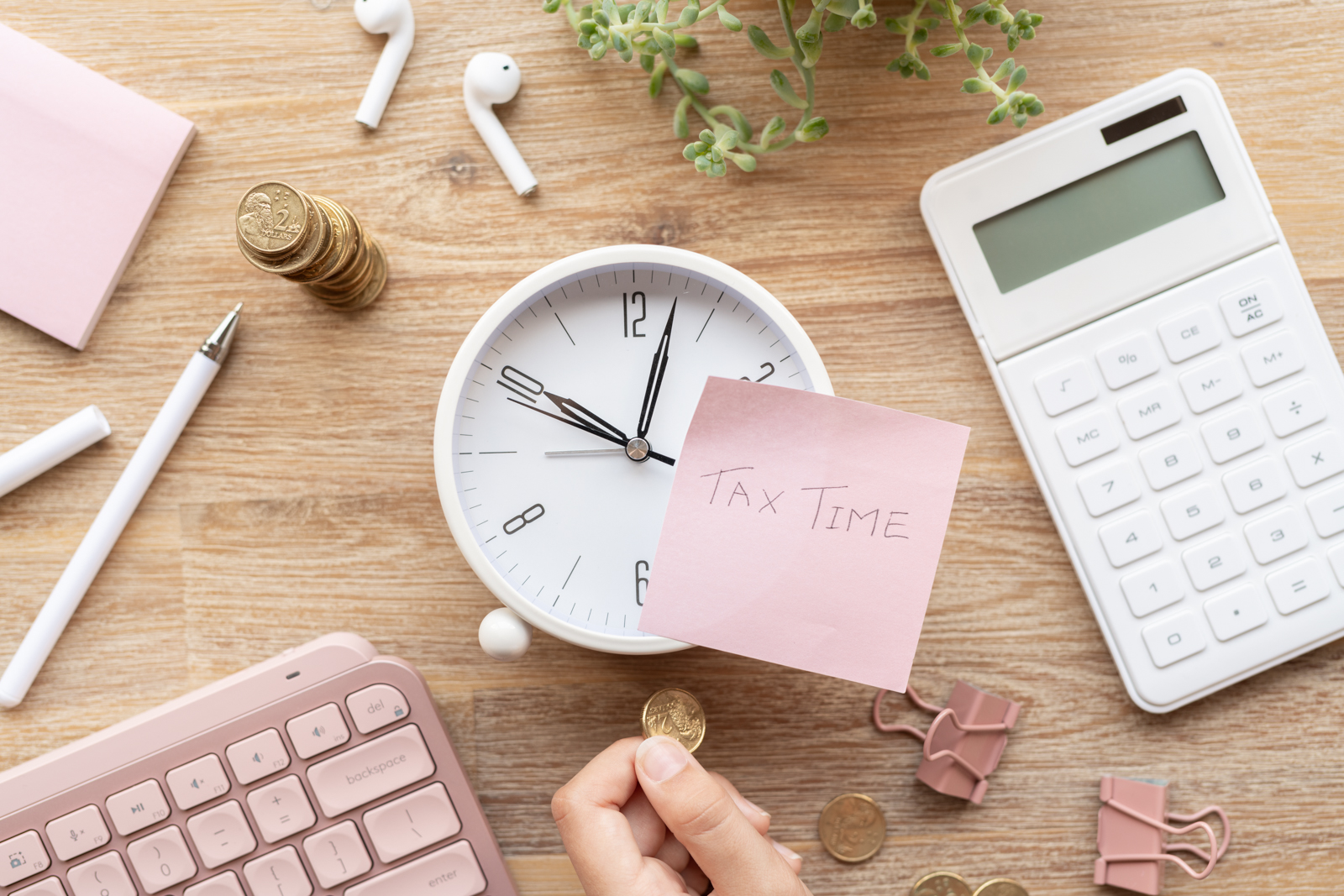 Financial Stock Images - Working from home.