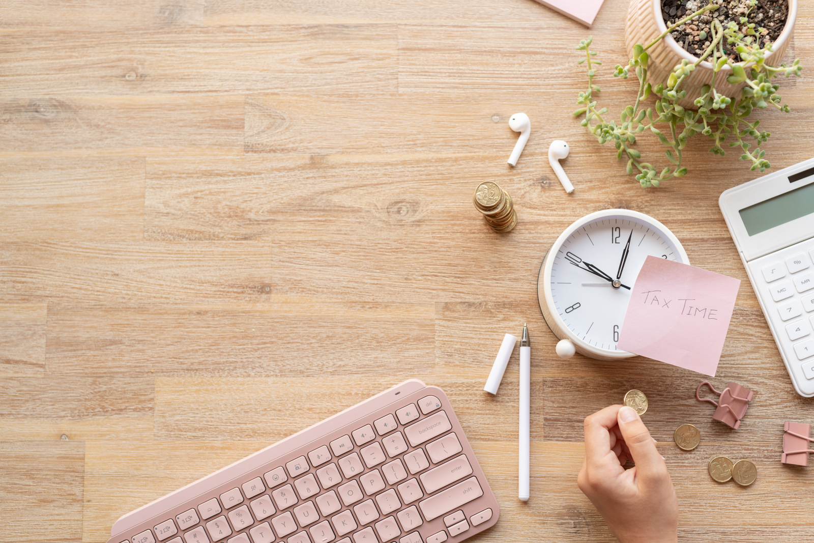 Financial Stock Images - Working from home.