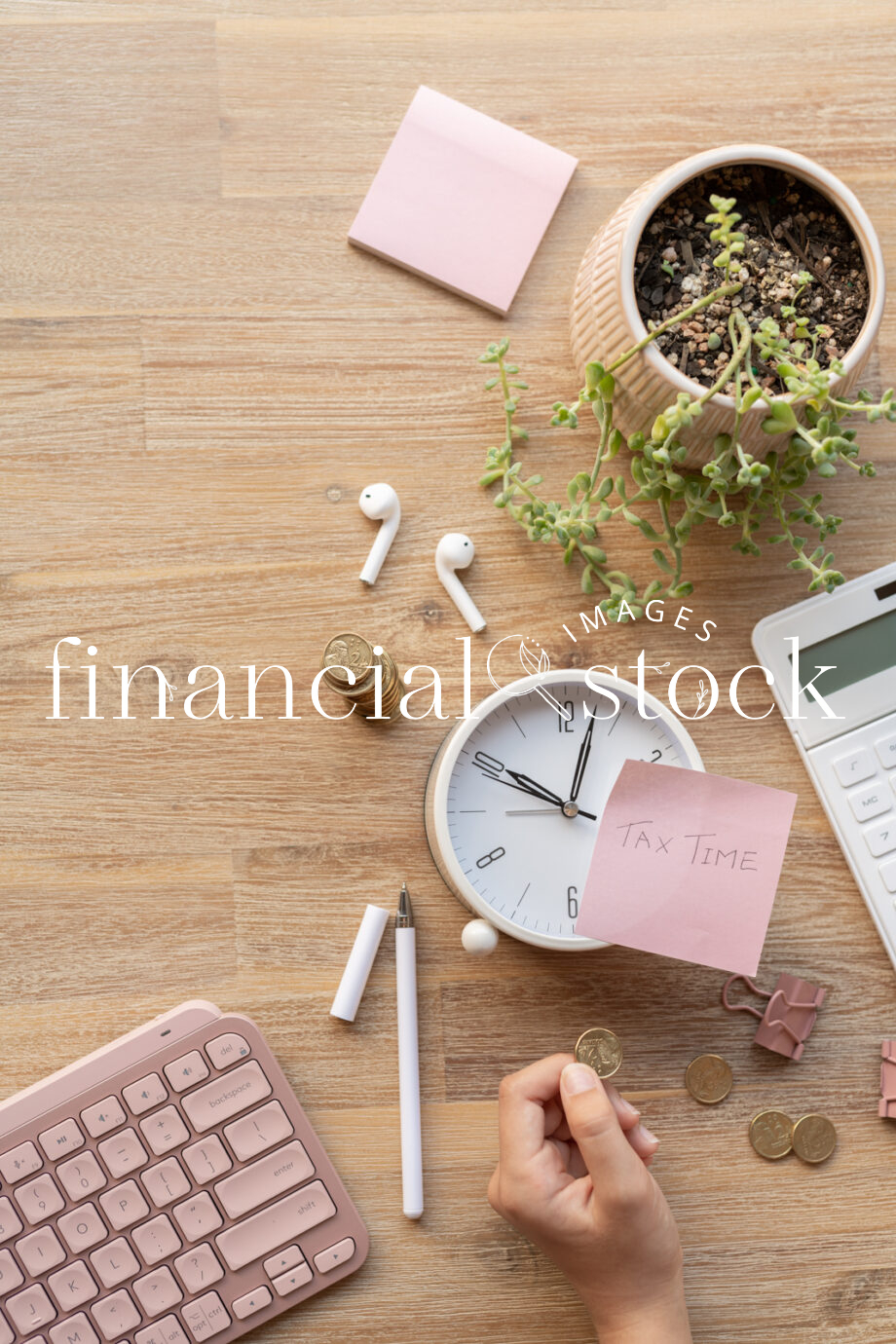 Financial Stock Images - Working from home.