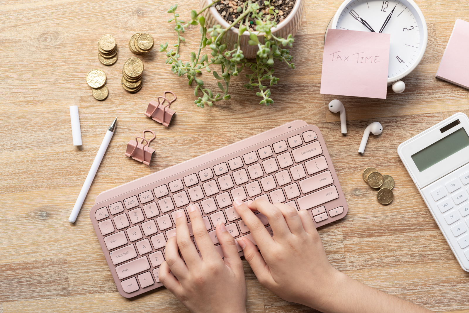 Financial Stock Images - Working from home.