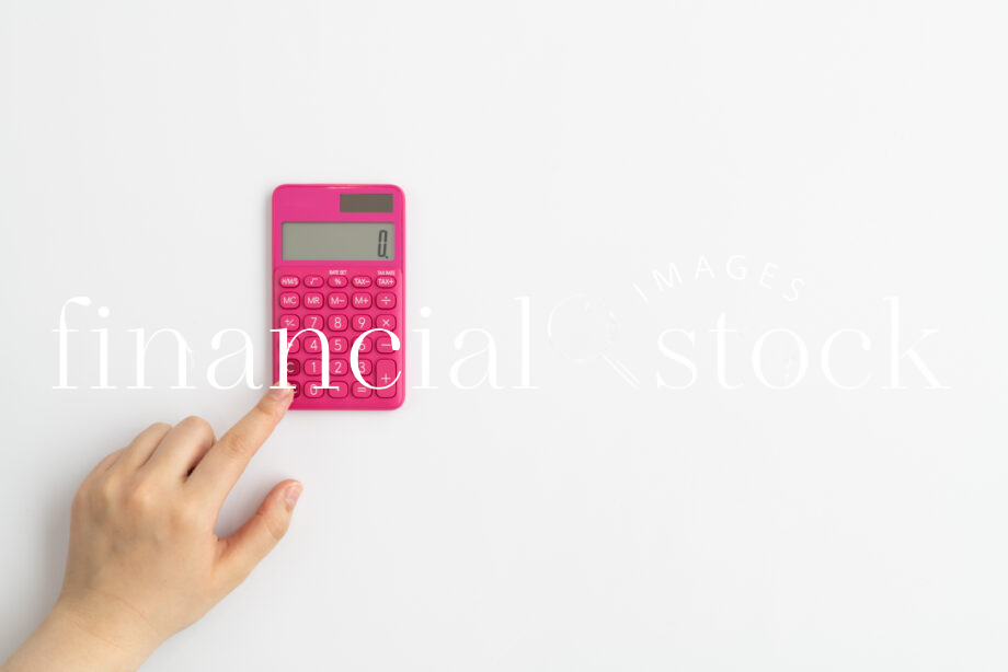 Financial Stock Images - pink calculator
