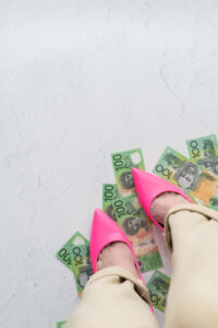 Heels, Ausralian, Hundred, Dollars, Hot, Pink, Money, Copyspace, Shoes, Women, Power, Powerful, Bright