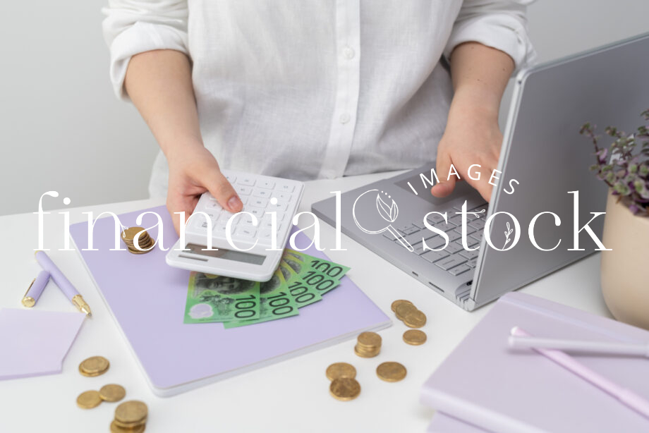 Financial-Stock-Images-Lilac-Office-Images, Women, Money, Australian, Finance, Bookkeeper, Services, Laptop, Business