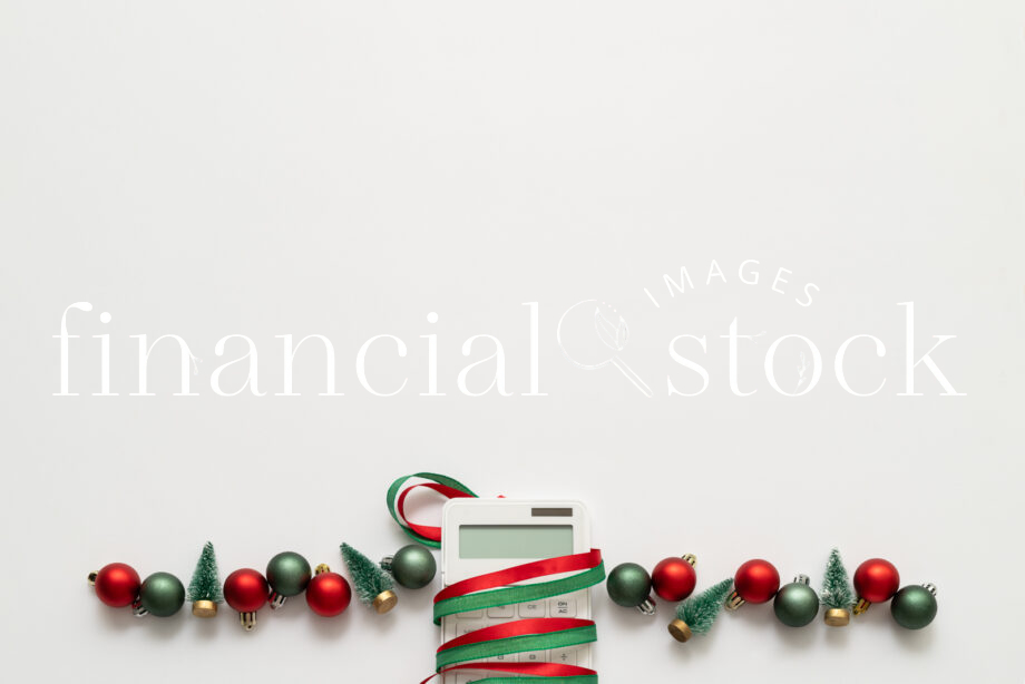 Christmas, money, tree, australian, australia, stock, image, photo, picture, copyspace, calculator, Financial, Finance