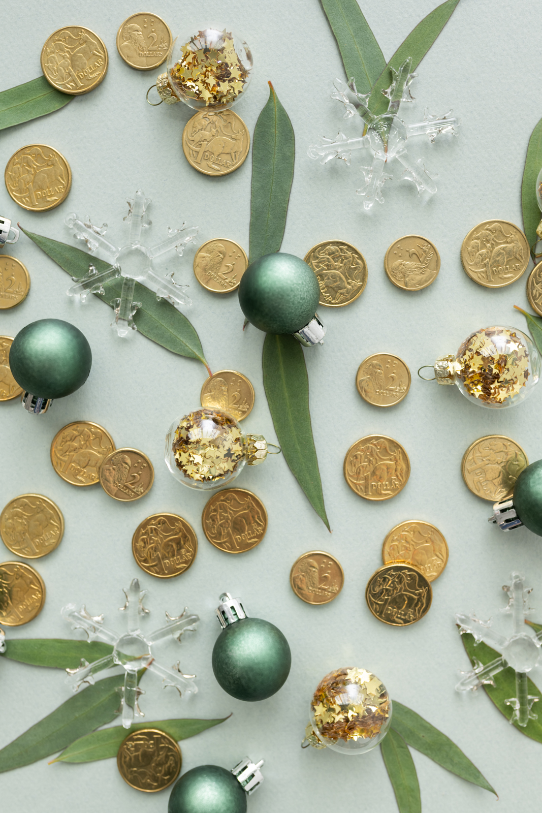 Christmas, money, tree, australian, australia, stock, image, photo, picture, gum leaves, Financial, Finance